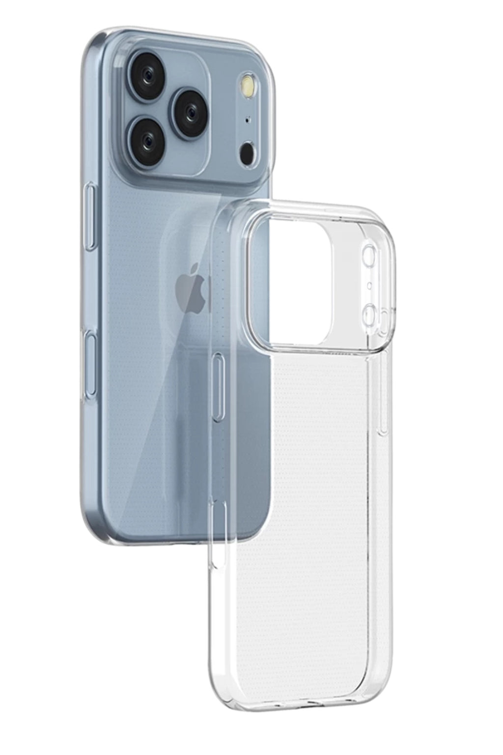 Apple iPhone 17 Pro Uyumlu Lüx Şeffaf Silikon - Şeffaf