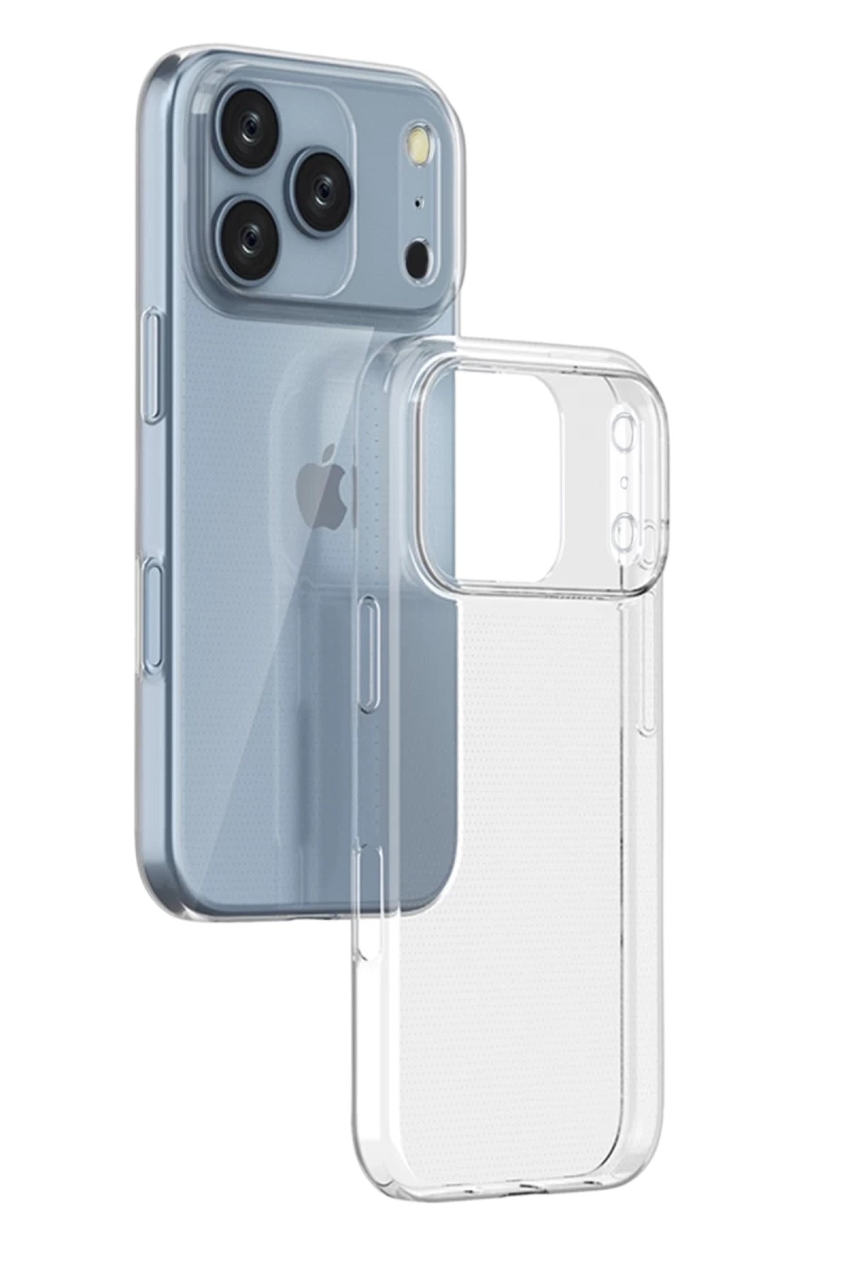 Apple iPhone 17 Pro Uyumlu Lüx Şeffaf Silikon - Şeffaf