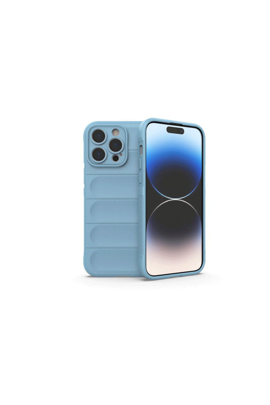 Apple iPhone 15 Pro Max Uyumlu Kılıf Optimum Silikon - Sky Blue