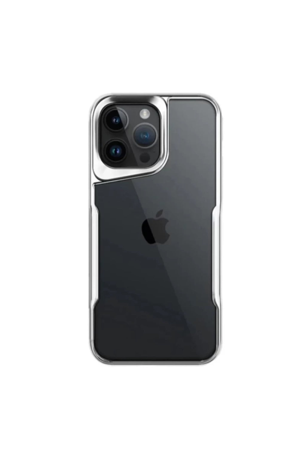 Apple iPhone 16 Pro Uyumlu Kılıf Boyi Silikon Kapak - Gümüş