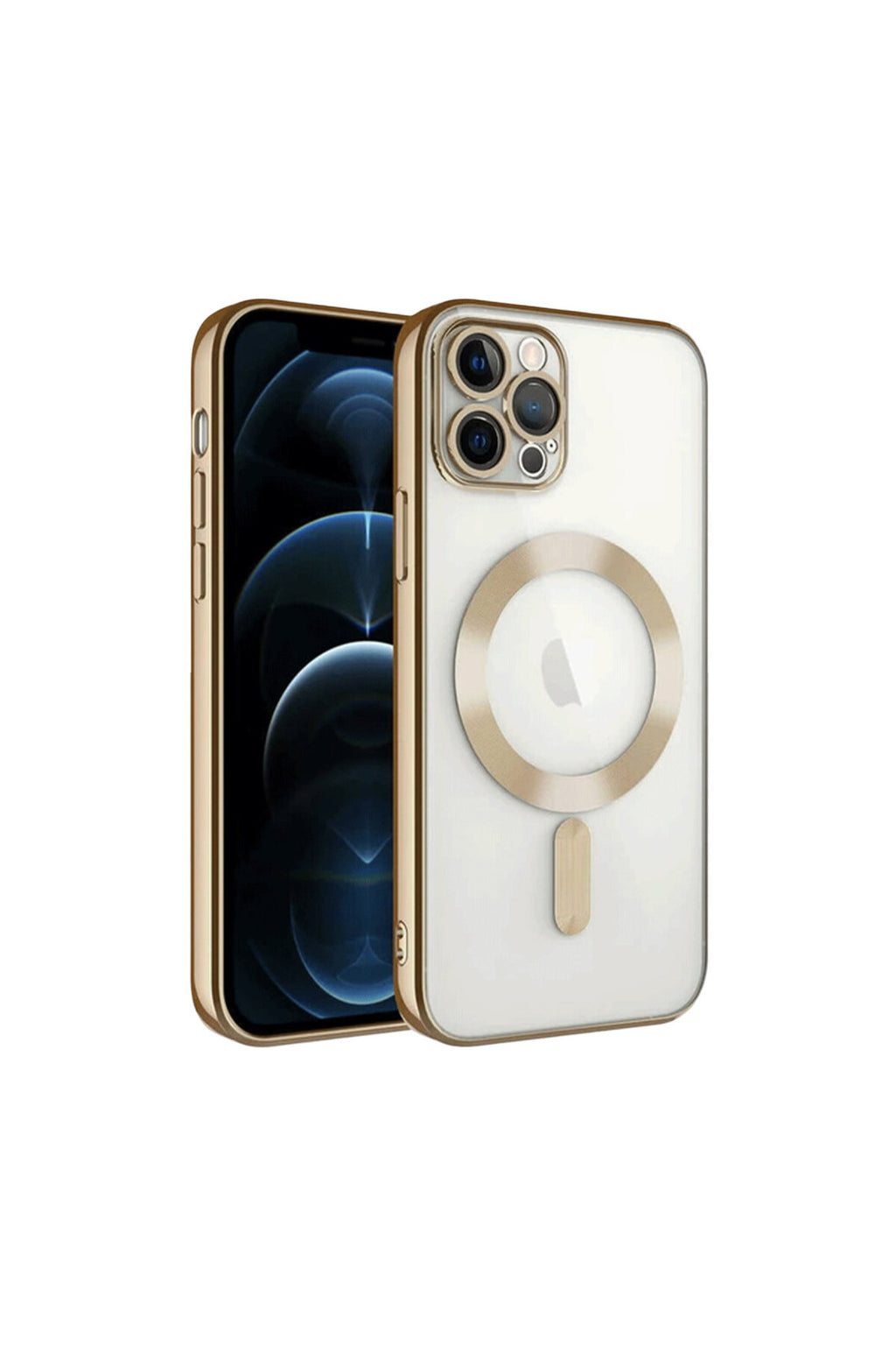 Apple iPhone 13 Pro Uyumlu Kılıf Kross Magneticsafe Kapak - Gold