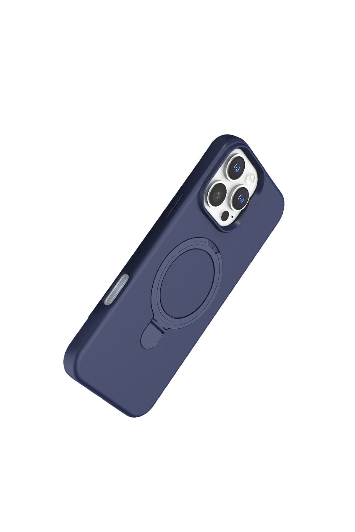 Apple iPhone 16 Pro Uyumlu Regal Magsafe Standlı Kapak - Lacivert