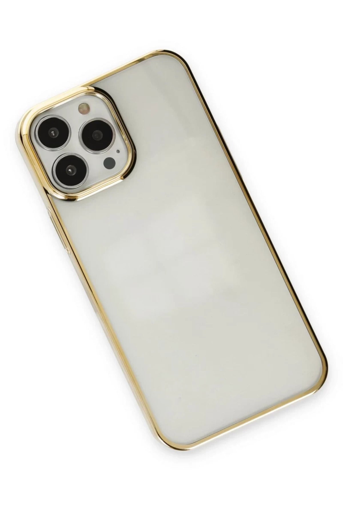 Apple iPhone 14 Pro Uyumlu Kılıf Element Silikon - Gold