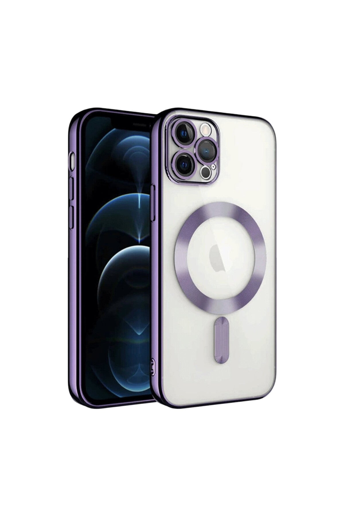 Apple iPhone 13 Pro Uyumlu Kılıf Kross Magneticsafe Kapak - Mor