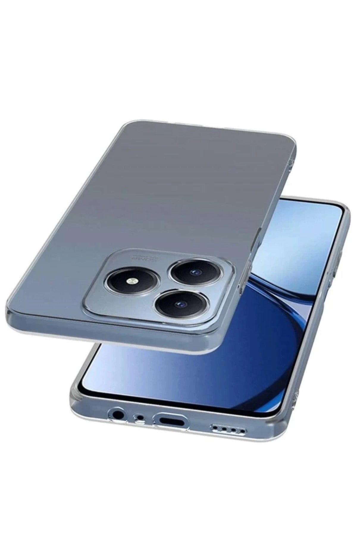 Realme C61 Uyumlu Kılıf Lüx Şeffaf Silikon