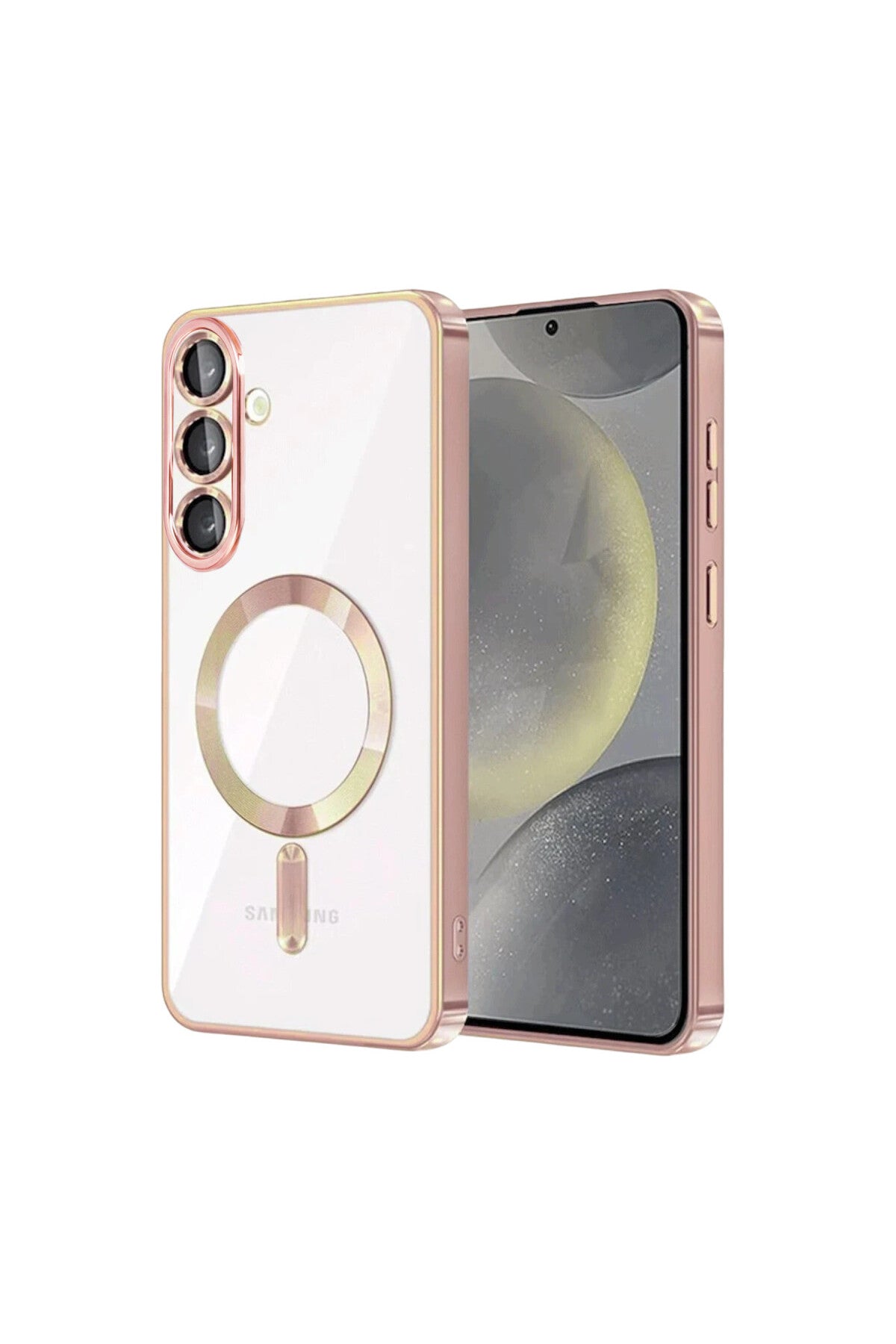 Samsung Galaxy S26 Uyumlu Kross Magneticsafe Kapak - Rose