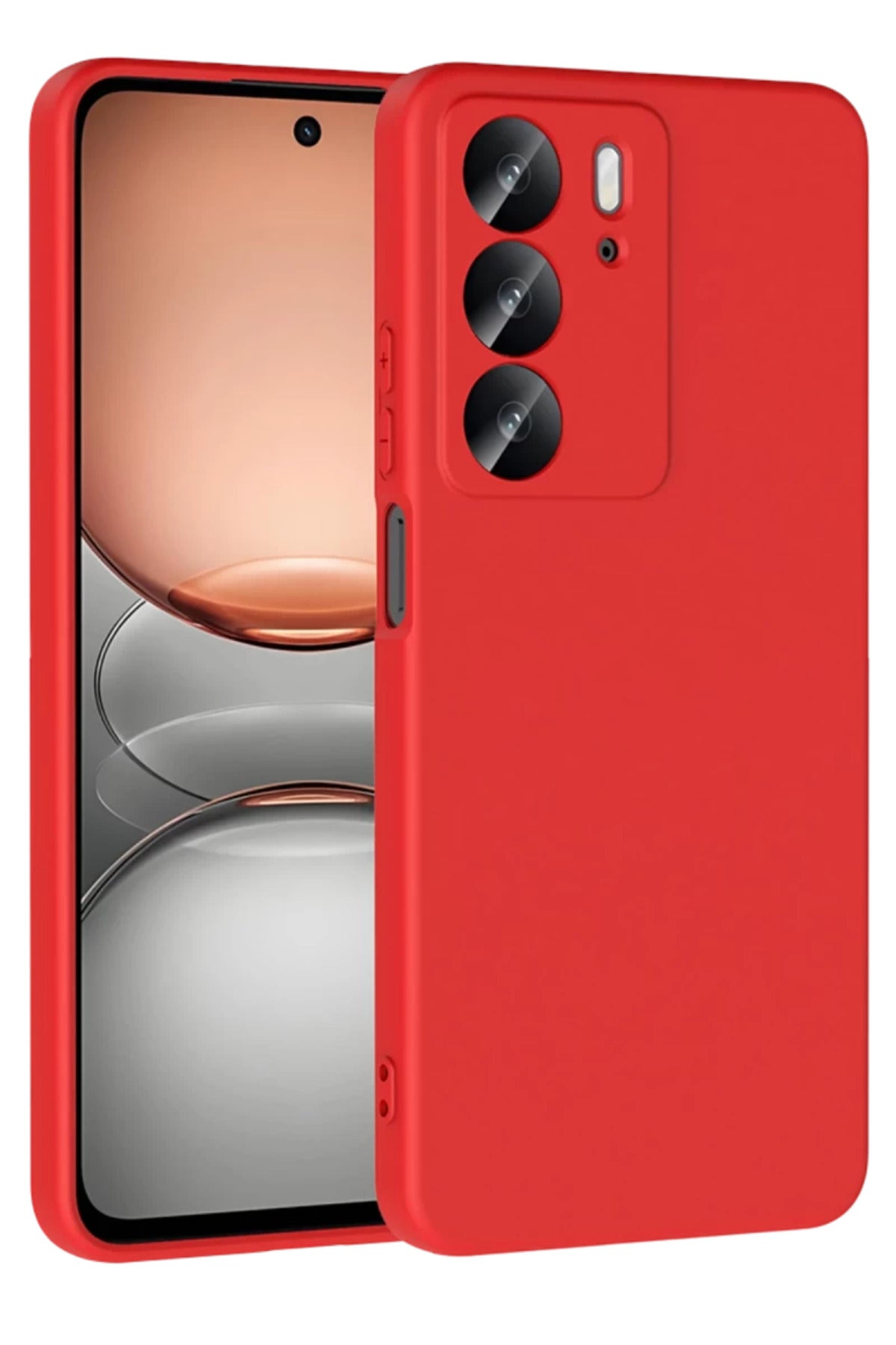 Realme C75 4G Uyumlu First Silikon - Kırmızı