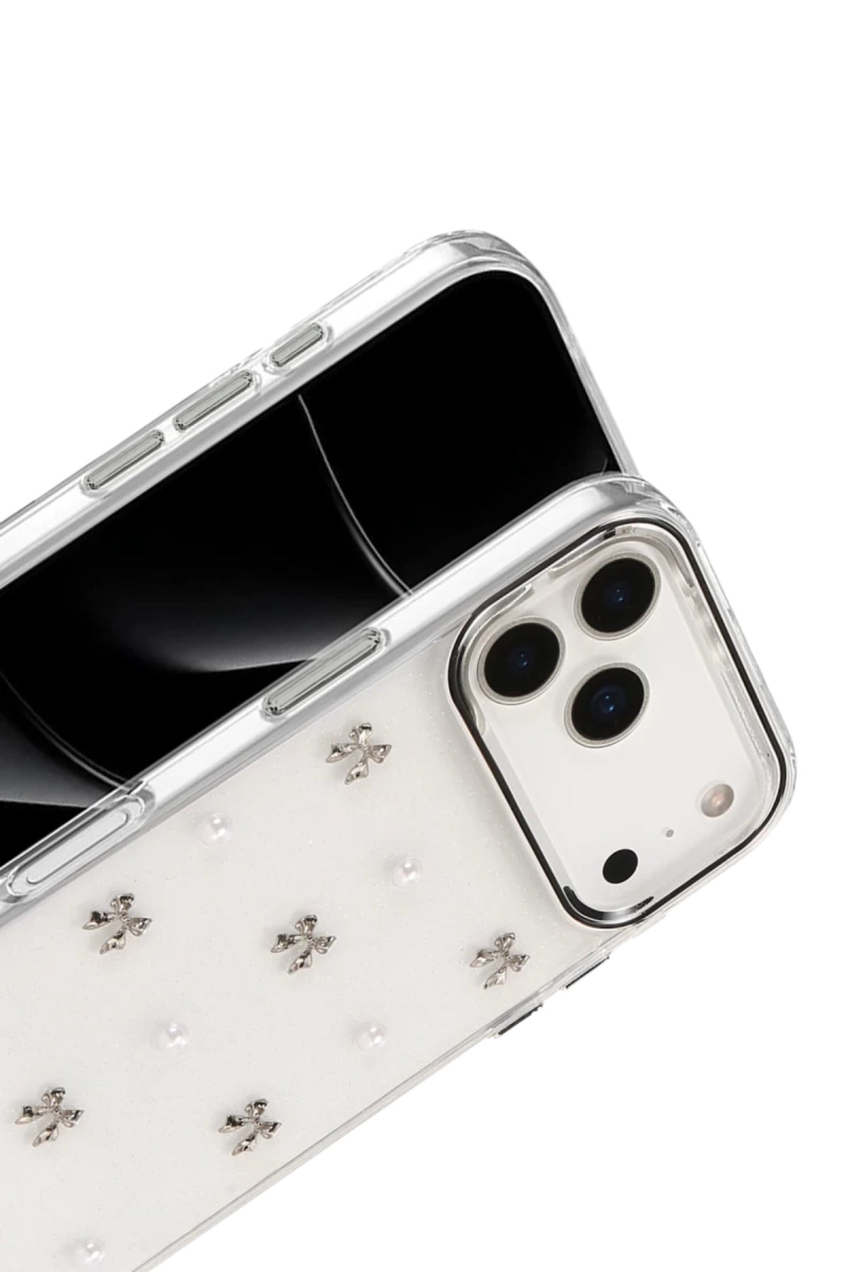 Apple iPhone 17 Pro Uyumlu Fiyonk Desenli Kapak - Desen 8