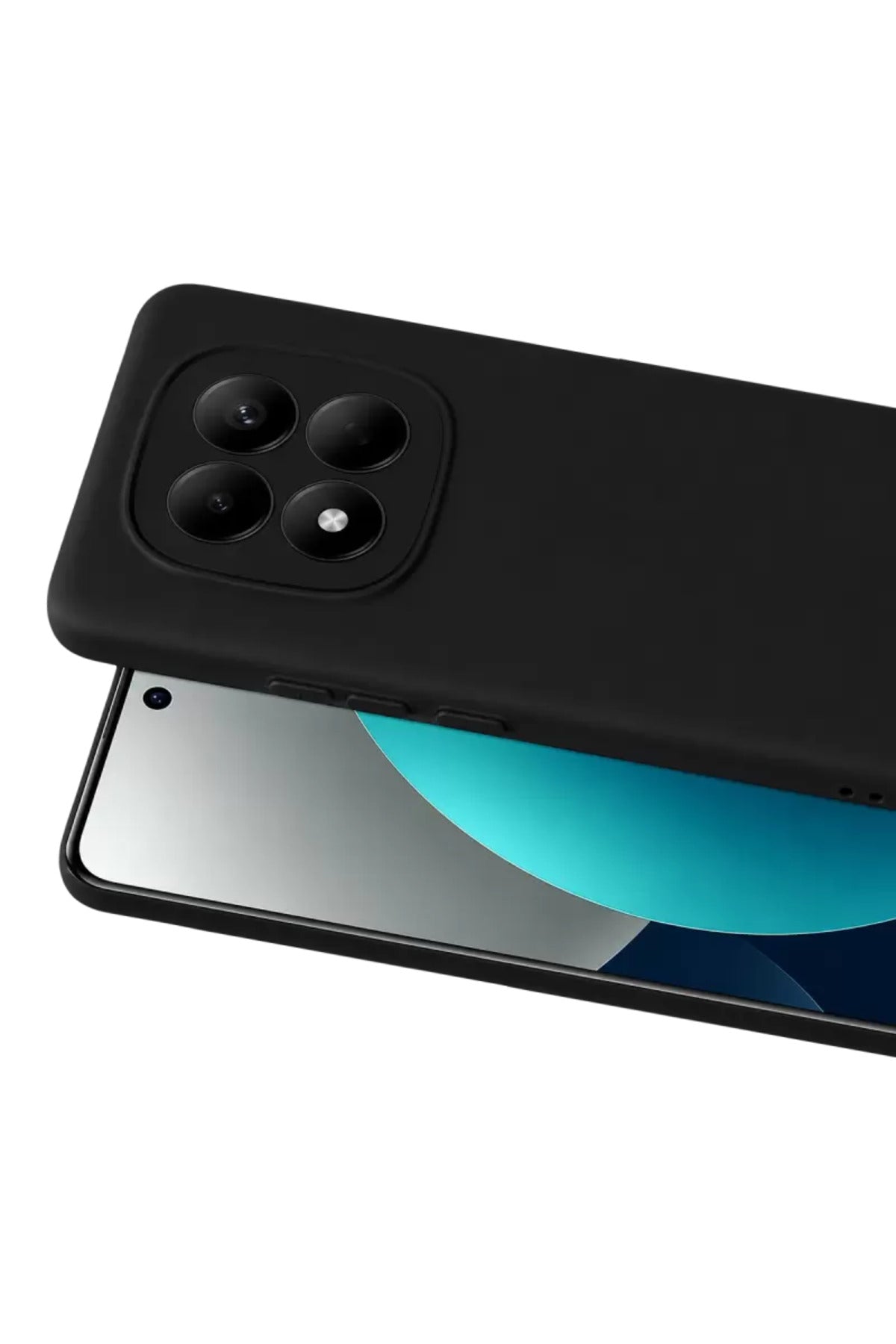 Xiaomi Redmi Note 15 4G Uyumlu Nano içi Kadife Silikon - Siyah