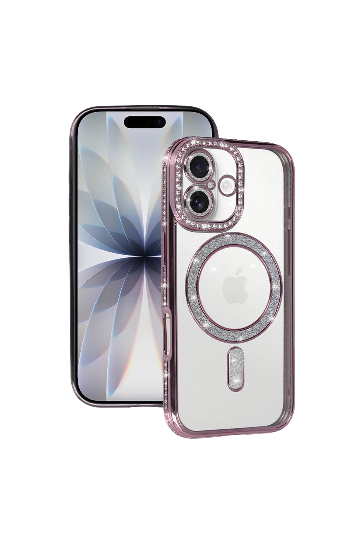 Apple iPhone 17 Uyumlu Joke Simli Magneticsafe Kılıf - Pembe