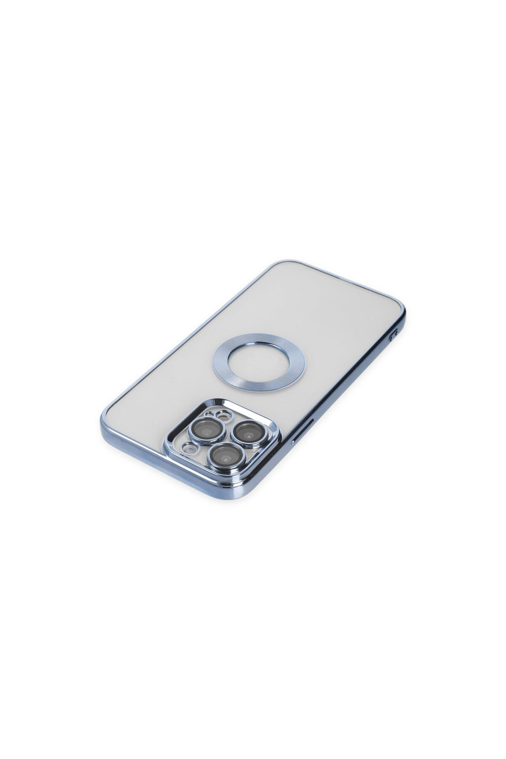 Apple iPhone 14 Pro Uyumlu Kılıf Slot Silikon - Sierra Blue