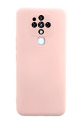 Tecno Camon 16 Uyumlu Kılıf Nano içi Kadife Silikon - Pudra