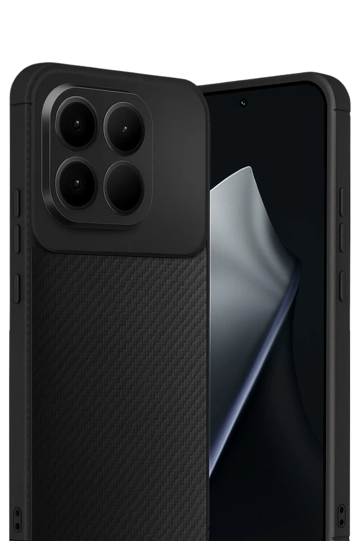 Xiaomi Mi 15T Uyumlu Auto Focus Karbon Kapak - Siyah