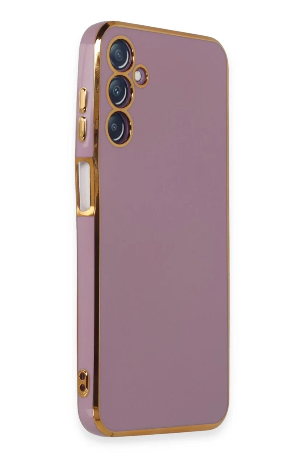 Samsung Galaxy M14 5G Uyumlu Kılıf Volet Silikon - Mor