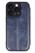 Apple iPhone 16 Pro Uyumlu Kılıf Flip Cover - Lacivert