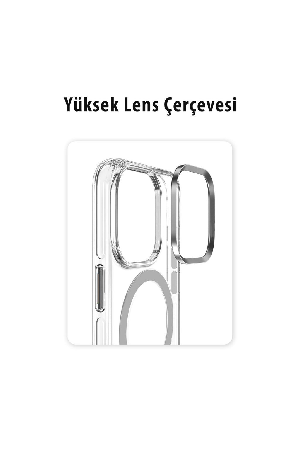 Joko Apple iPhone 14 Pro Uyumlu Kılıf Crystal Magsafe Kapak - Siyah