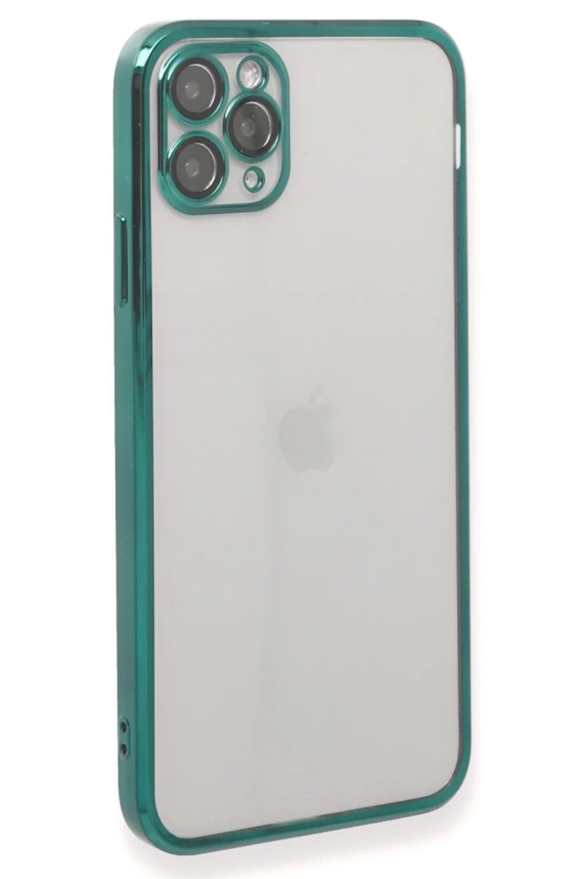 Apple iPhone 11 Pro Uyumlu Kılıf Lensli Silikon - Yeşil