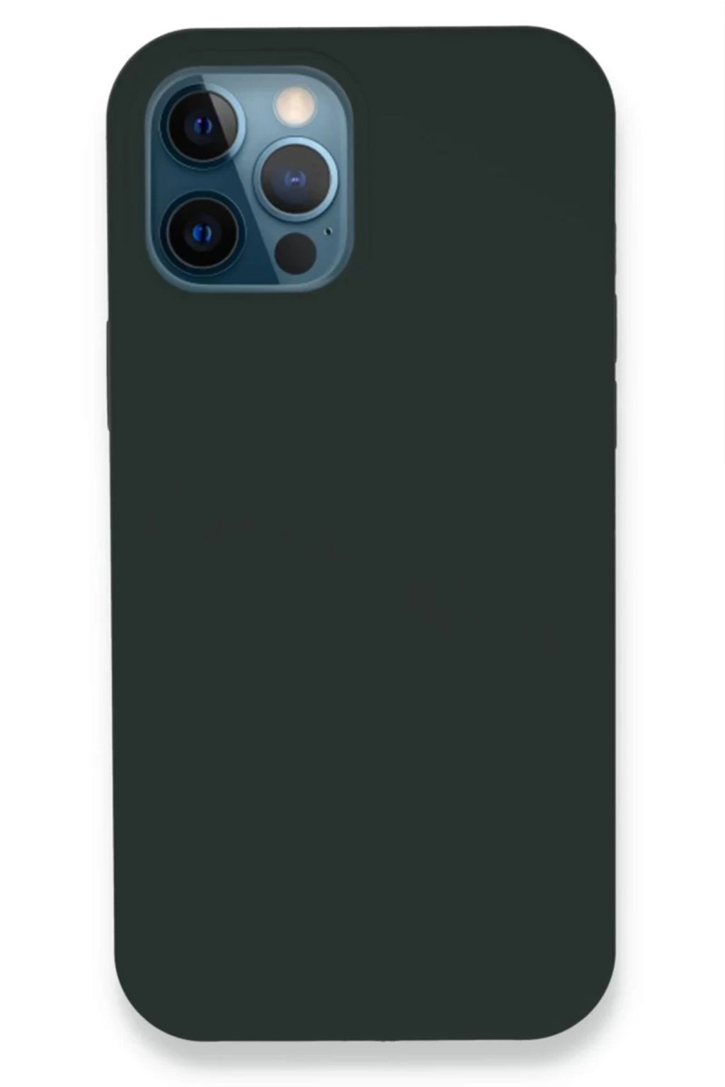 Apple iPhone 12 Pro Uyumlu Kılıf Lansman Legant Silikon - Koyu Yeşil