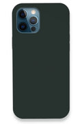 Apple iPhone 12 Pro Uyumlu Kılıf Lansman Legant Silikon - Koyu Yeşil