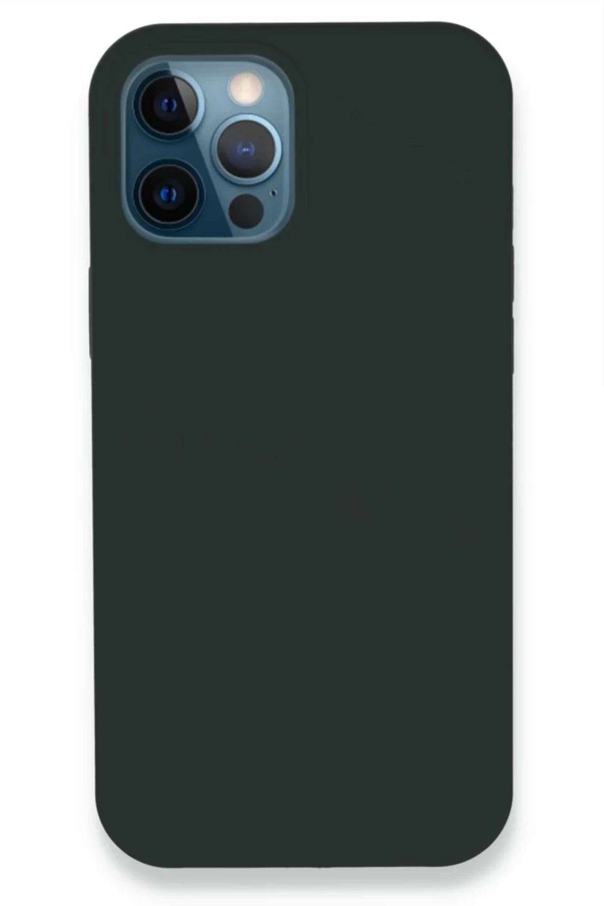 Apple iPhone 12 Pro Uyumlu Kılıf Lansman Legant Silikon - Koyu Yeşil