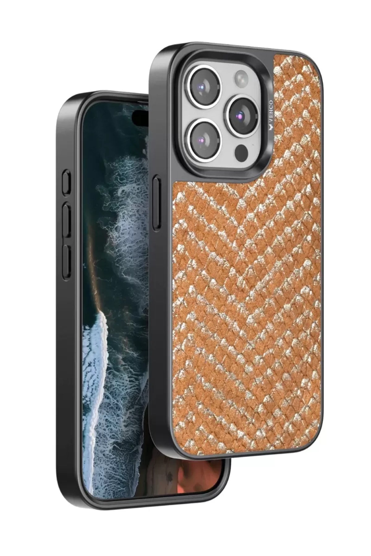 Venco Apple iPhone 14 Pro Max Uyumlu Viper Kapak - Kahverengi