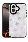 Apple iPhone 16 Uyumlu Lumi Desenli Kapak - Siyah