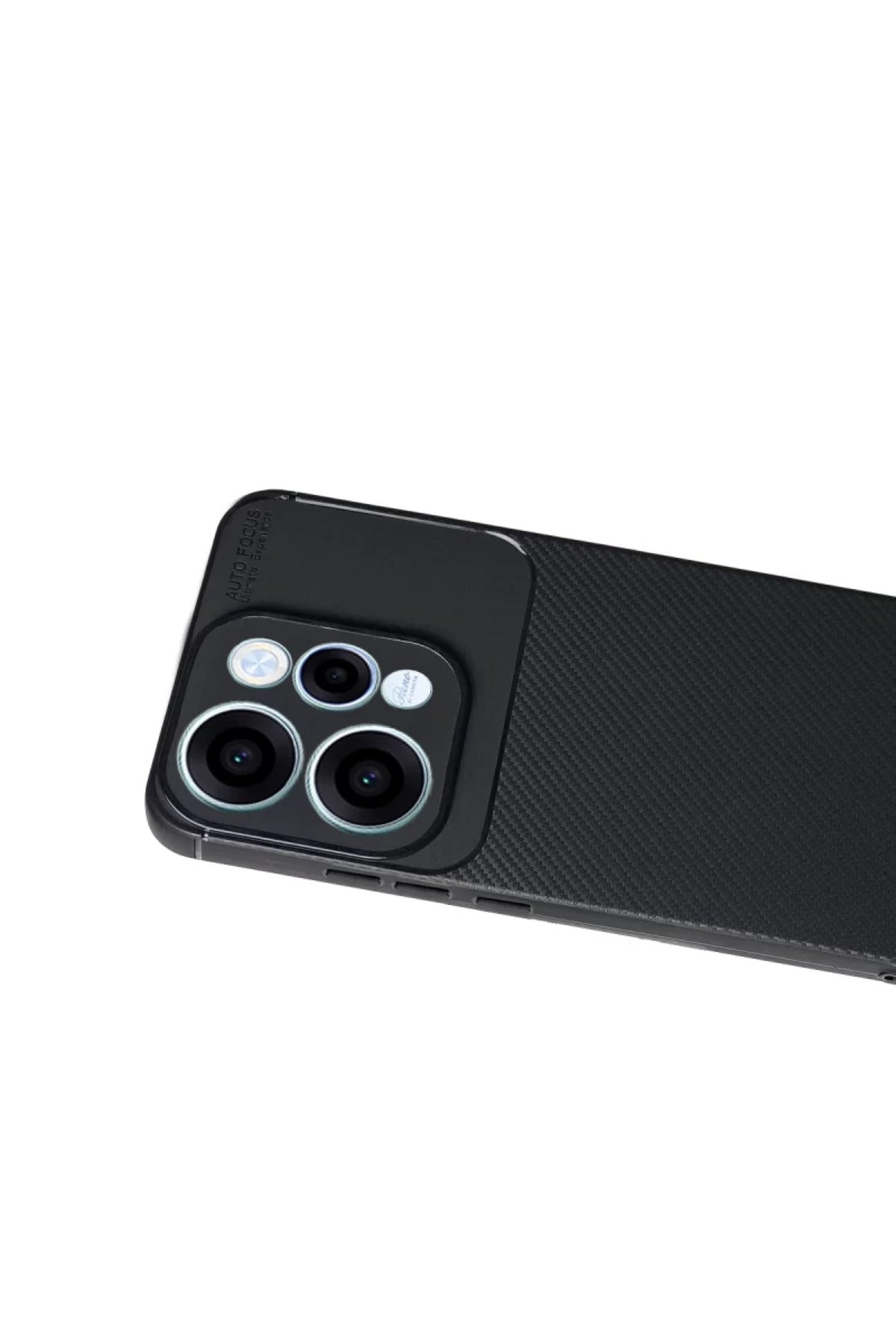 Oppo Reno 15 Uyumlu Auto Focus Karbon Kapak - Siyah