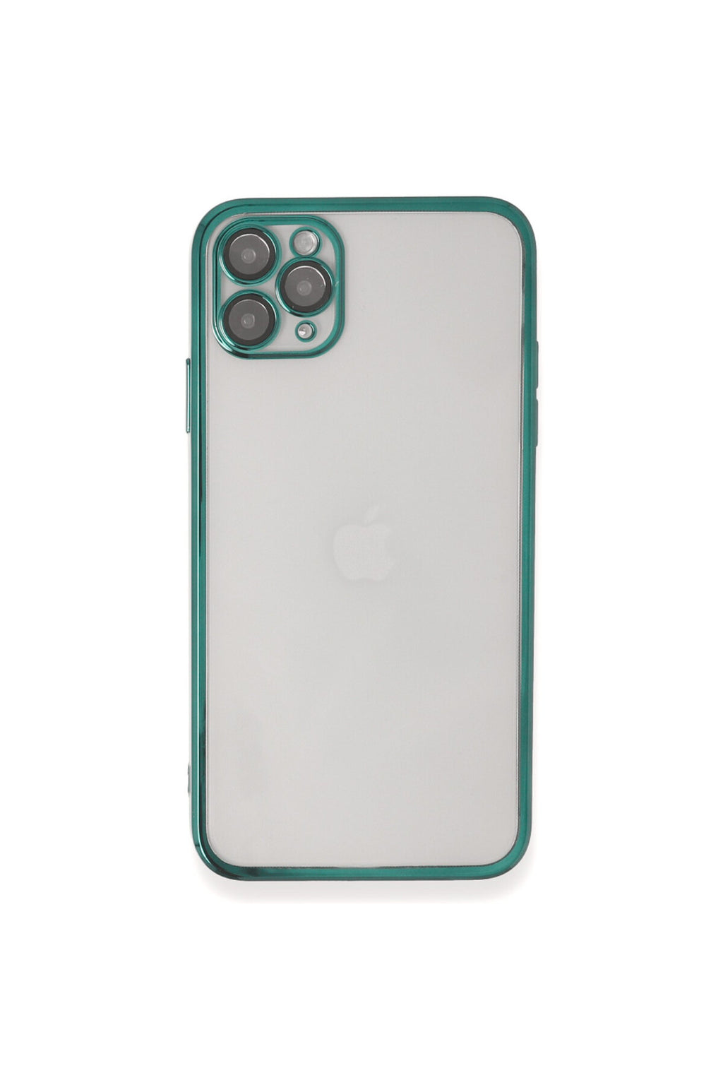 Apple iPhone 11 Pro Max Uyumlu Kılıf Lensli Silikon - Yeşil