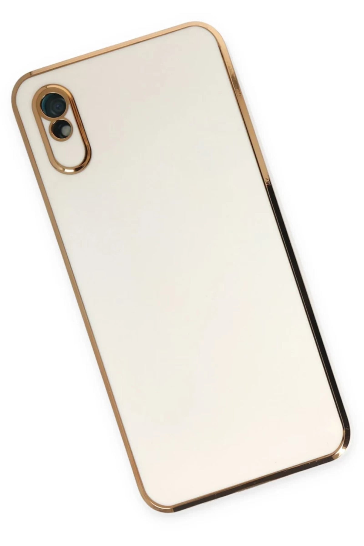 Xiaomi Redmi 9A Uyumlu Kılıf Volet Silikon - Beyaz