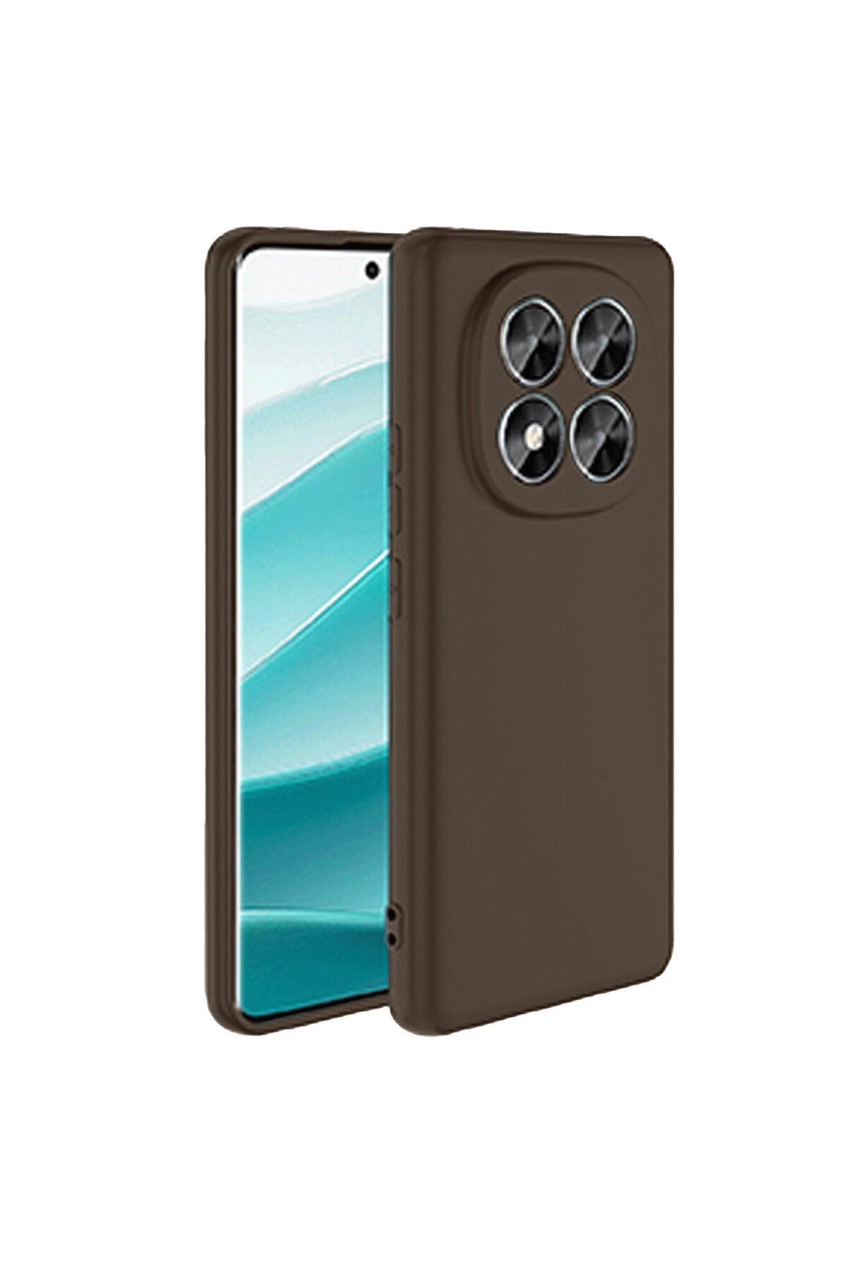 Xiaomi Redmi Note 14 Pro 5G Uyumlu Kılıf First Silikon - Kahverengi