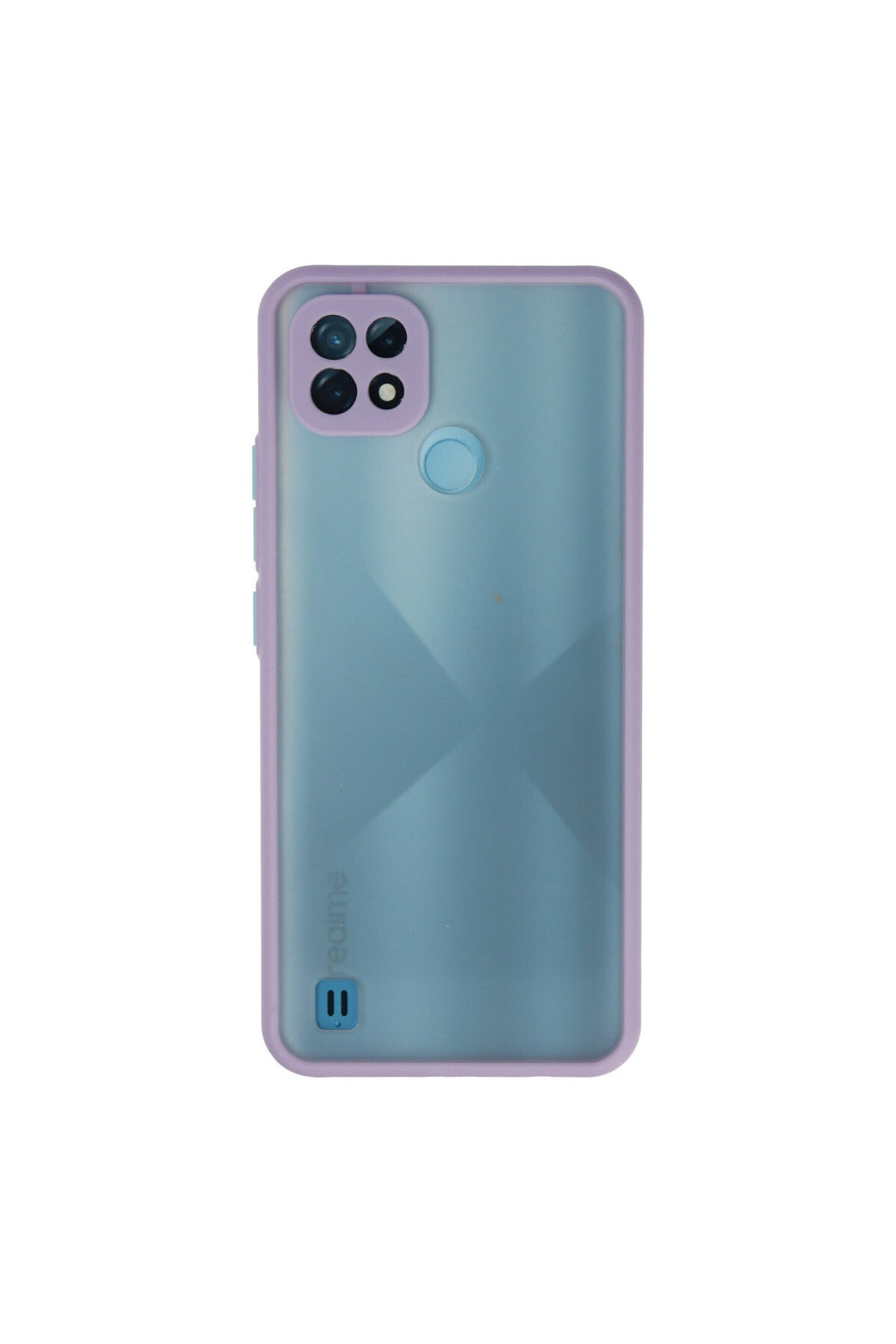 Realme C21 Uyumlu Kılıf Montreal Silikon Kapak - Mor