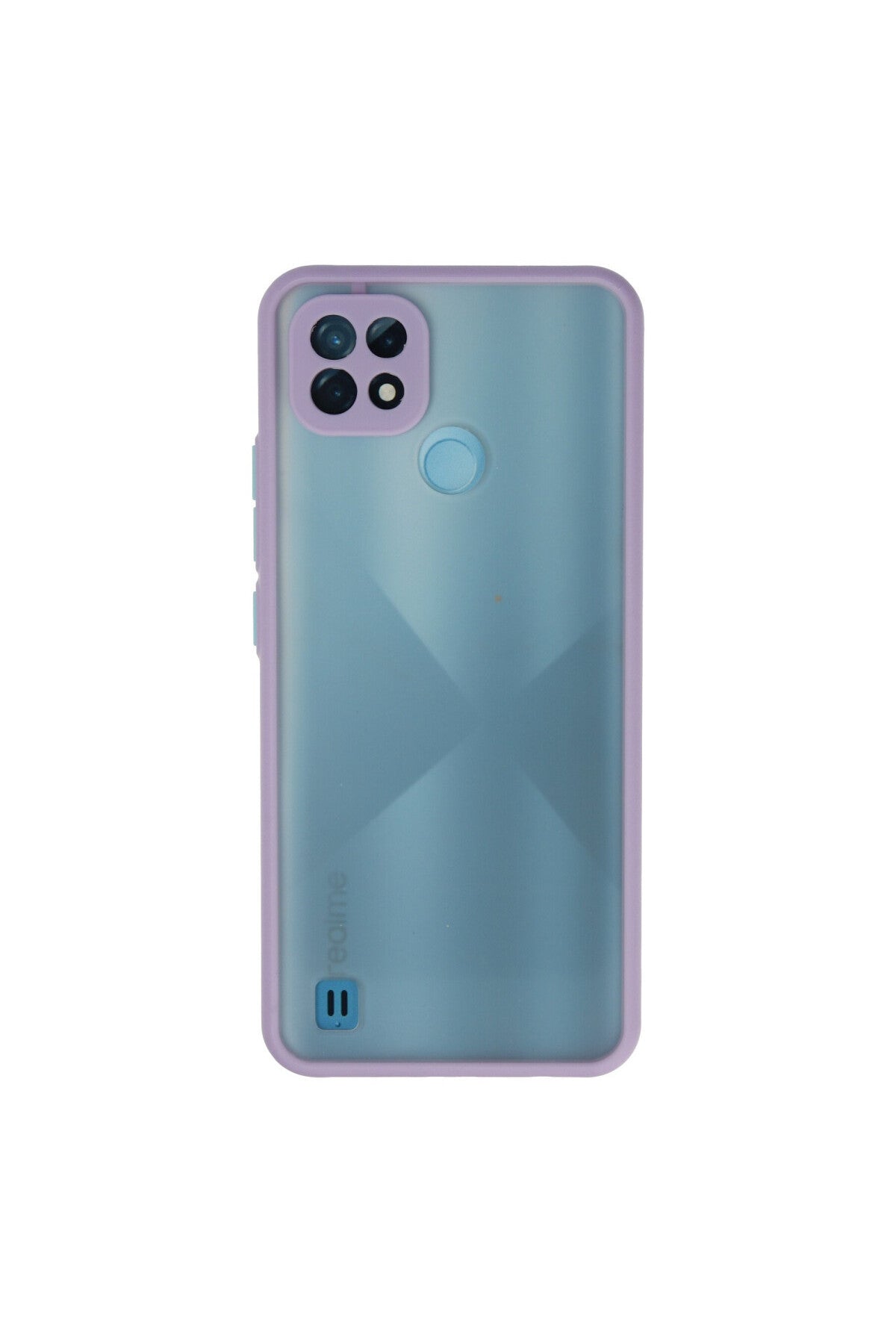 Realme C21 Uyumlu Kılıf Montreal Silikon Kapak - Mor