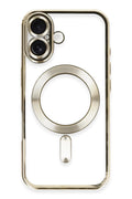 Apple iPhone 16 Uyumlu Kılıf Kross Magneticsafe Kapak - Gold