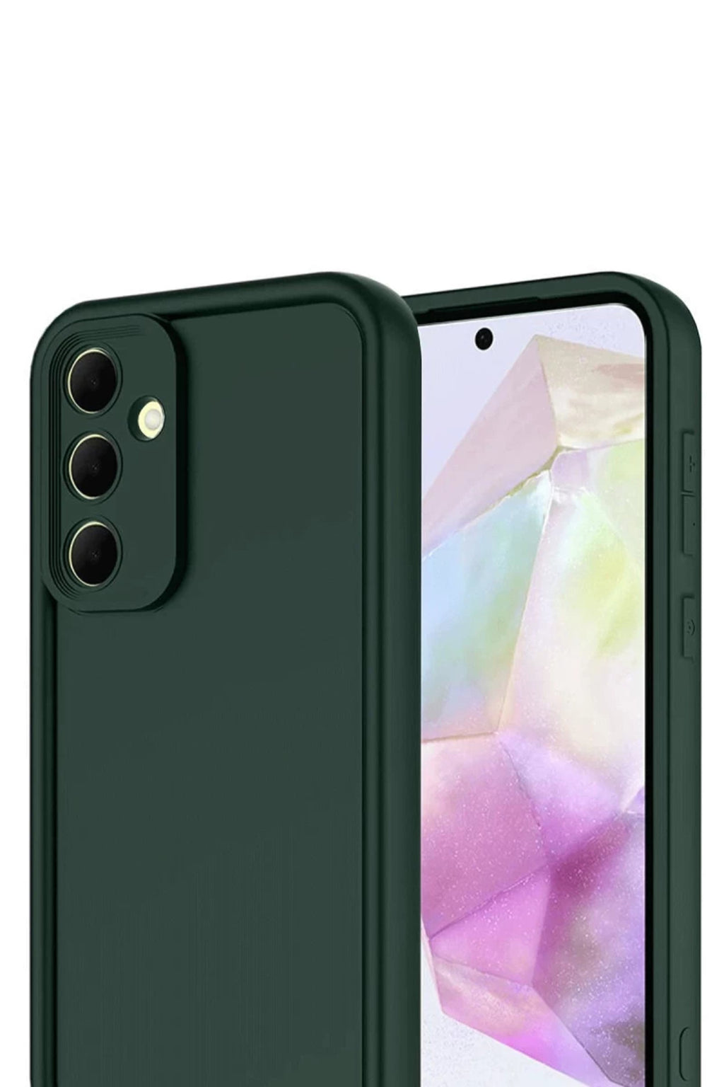 Samsung Galaxy A17 5G Uyumlu Viera Silikon - Koyu Yeşil