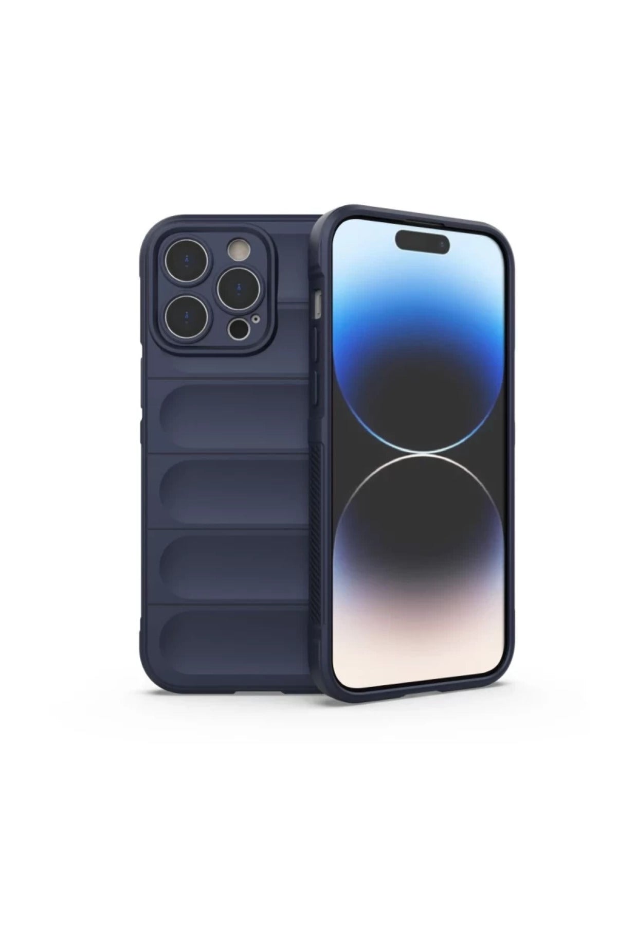 Apple iPhone 15 Pro Max Uyumlu Kılıf Optimum Silikon - Lacivert