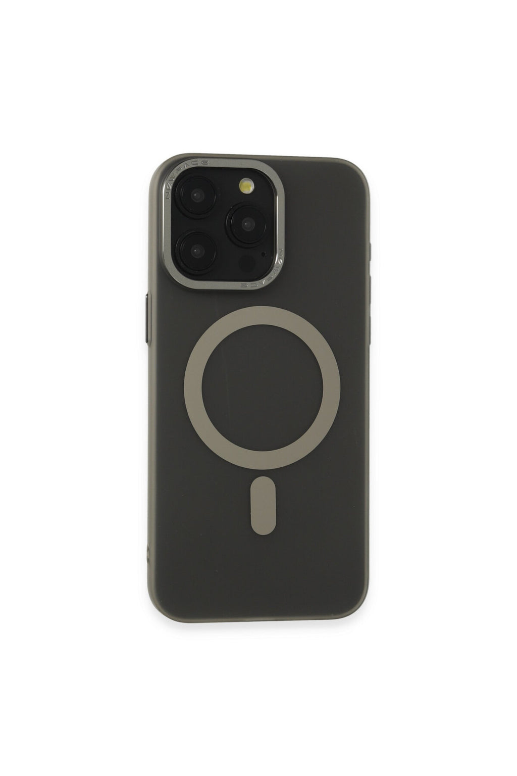 Apple iPhone 15 Pro Uyumlu Kılıf Lodos Magneticsafe Mat Kapak - Titan Gri