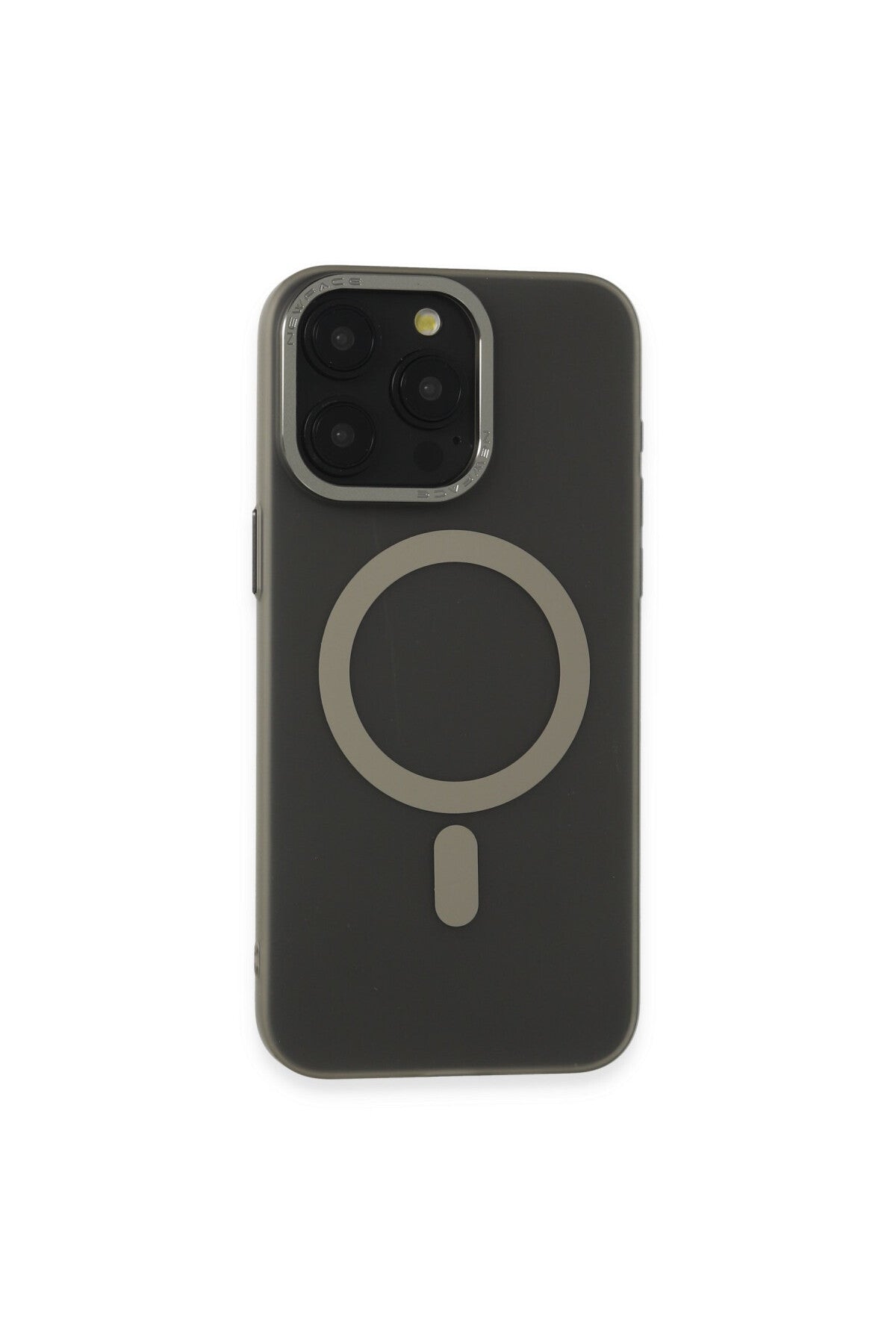 Apple iPhone 15 Pro Uyumlu Kılıf Lodos Magneticsafe Mat Kapak - Titan Gri