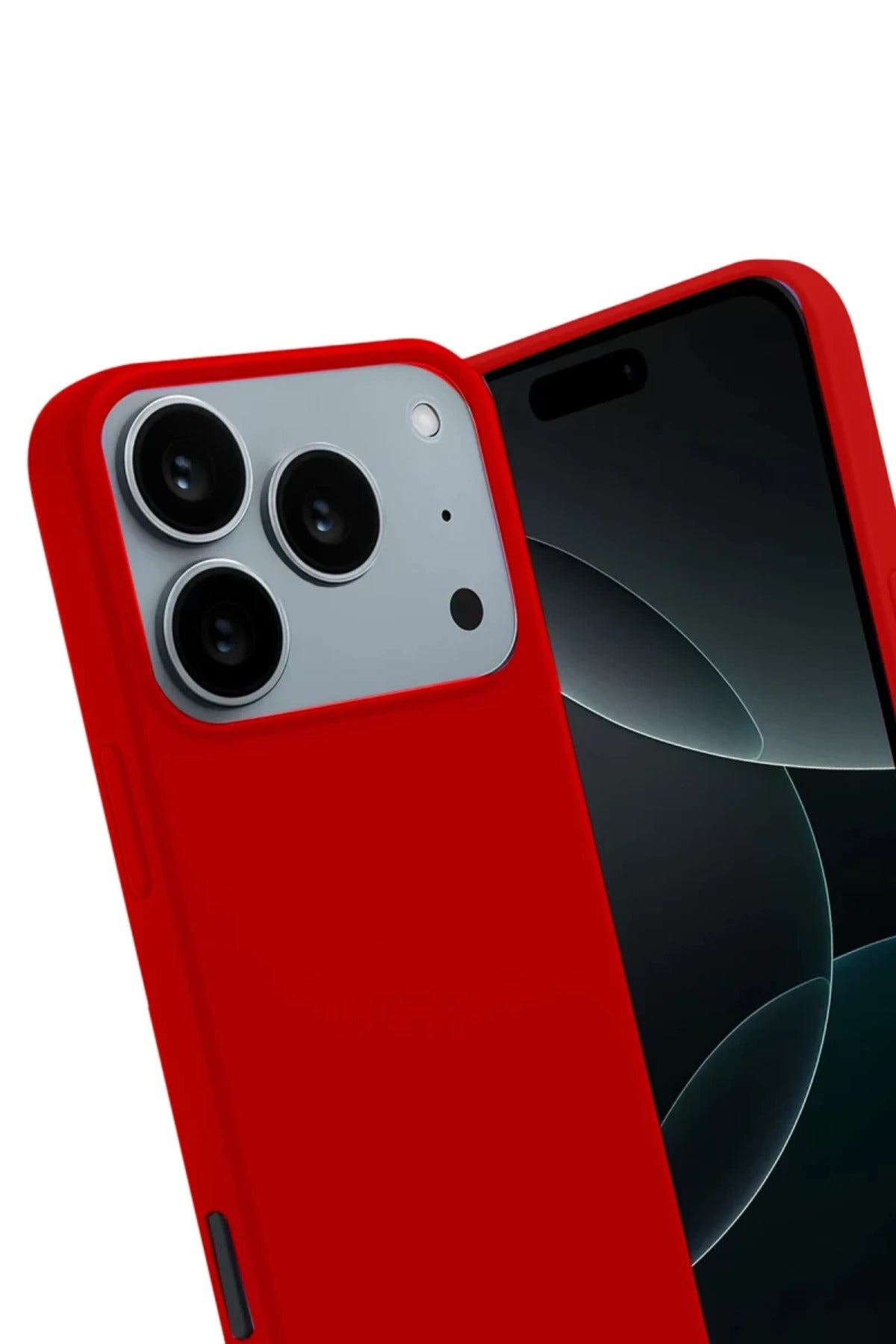 Apple iPhone 17 Pro Max Uyumlu First Silikon - Kırmızı