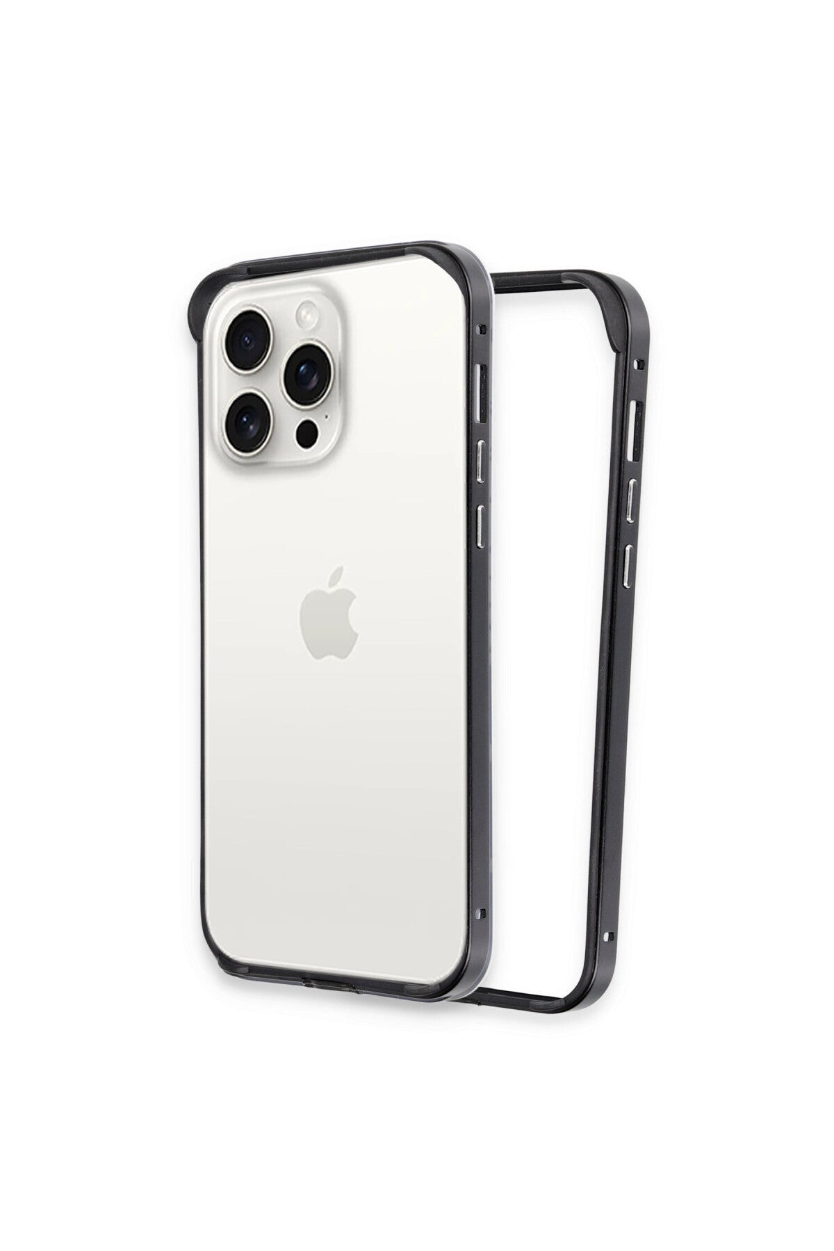 Joko Apple iPhone 15 Pro Max Uyumlu Land Bumper Koruma Kapak - Siyah