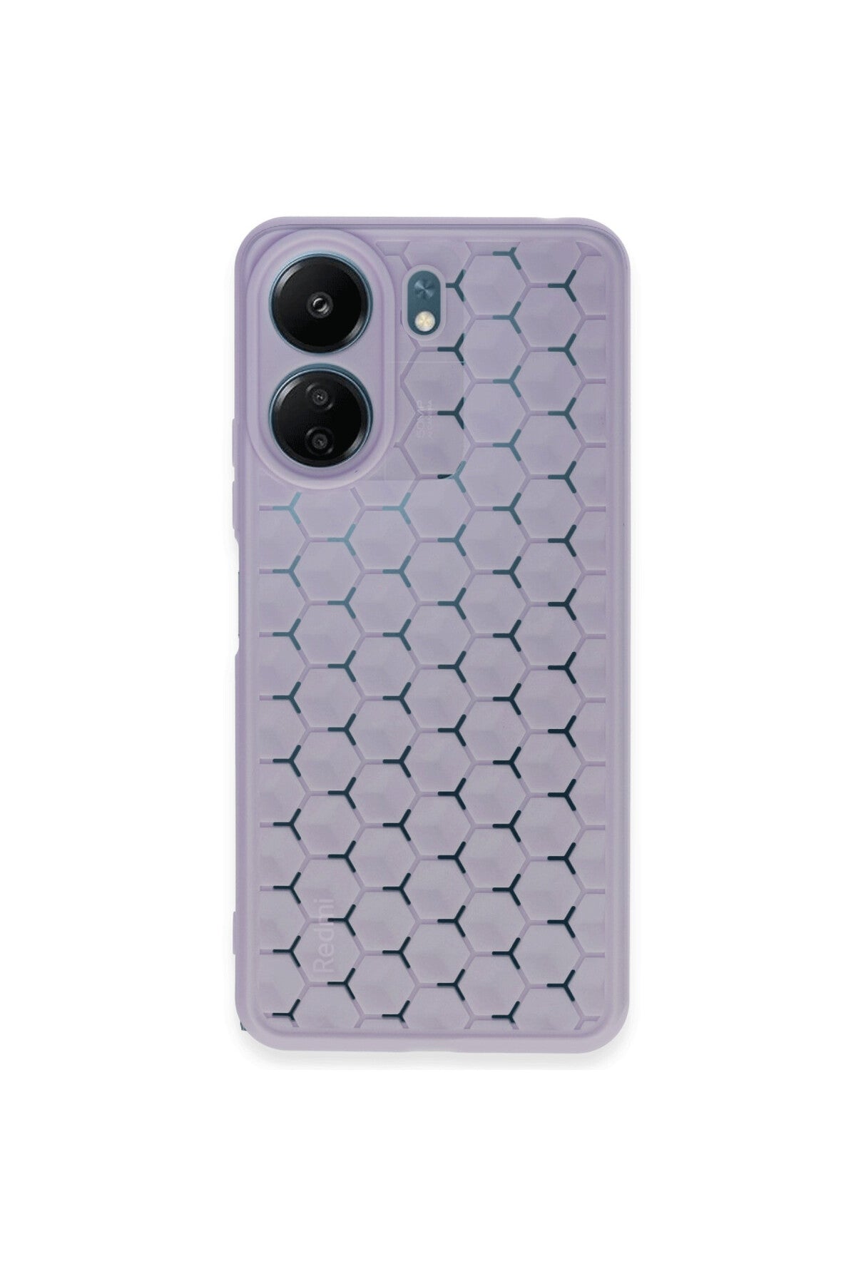 Xiaomi Redmi 13C Uyumlu Kılıf Petek Silikon Kapak - Lila