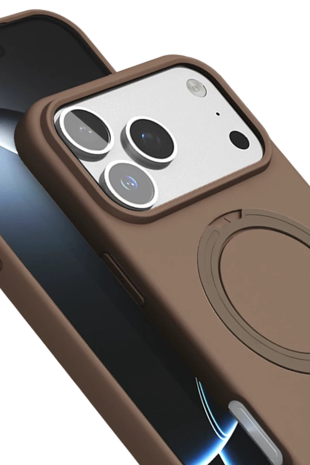 Apple iPhone 17 Pro Max Uyumlu Regal Magsafe Standlı Kapak - Çöl Titanyum