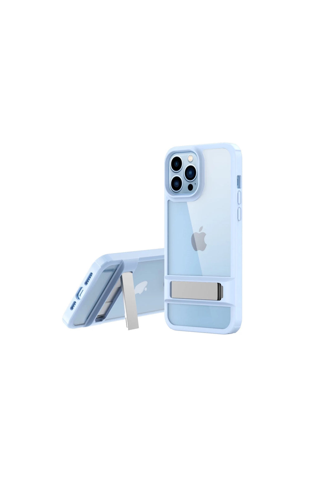 Apple iPhone 13 Pro Uyumlu Kılıf Rolet Stand Kapak - Sierra Blue
