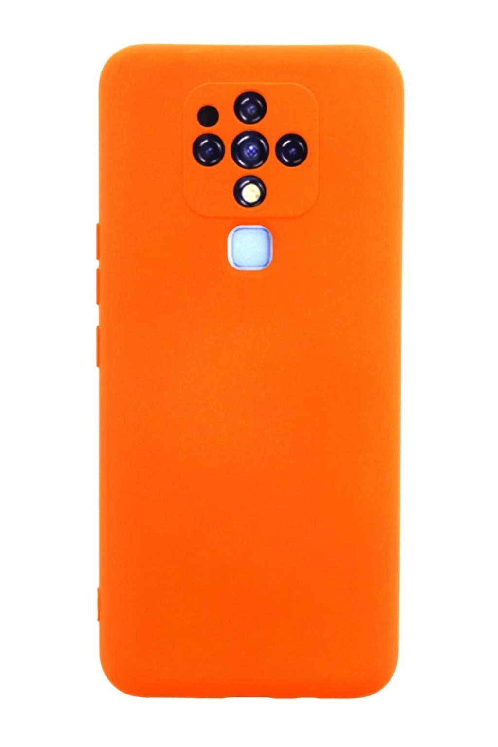 Tecno Camon 16 Uyumlu Kılıf Nano içi Kadife Silikon - Turuncu