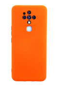 Tecno Camon 16 Uyumlu Kılıf Nano içi Kadife Silikon - Turuncu