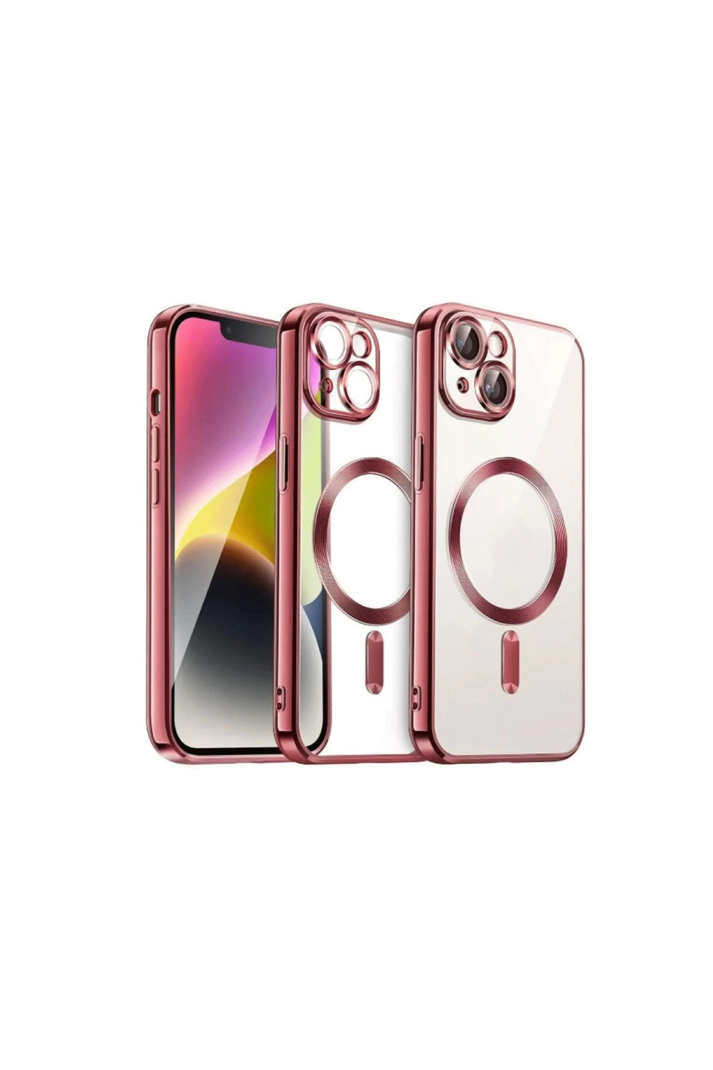 Apple iPhone 15 Uyumlu Kılıf Kross Magneticsafe Kapak - Kırmızı