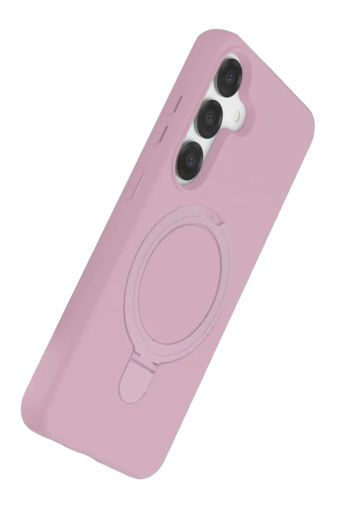 Samsung Galaxy S25 Uyumlu Regal Magsafe Standlı Kapak - Açık Pembe