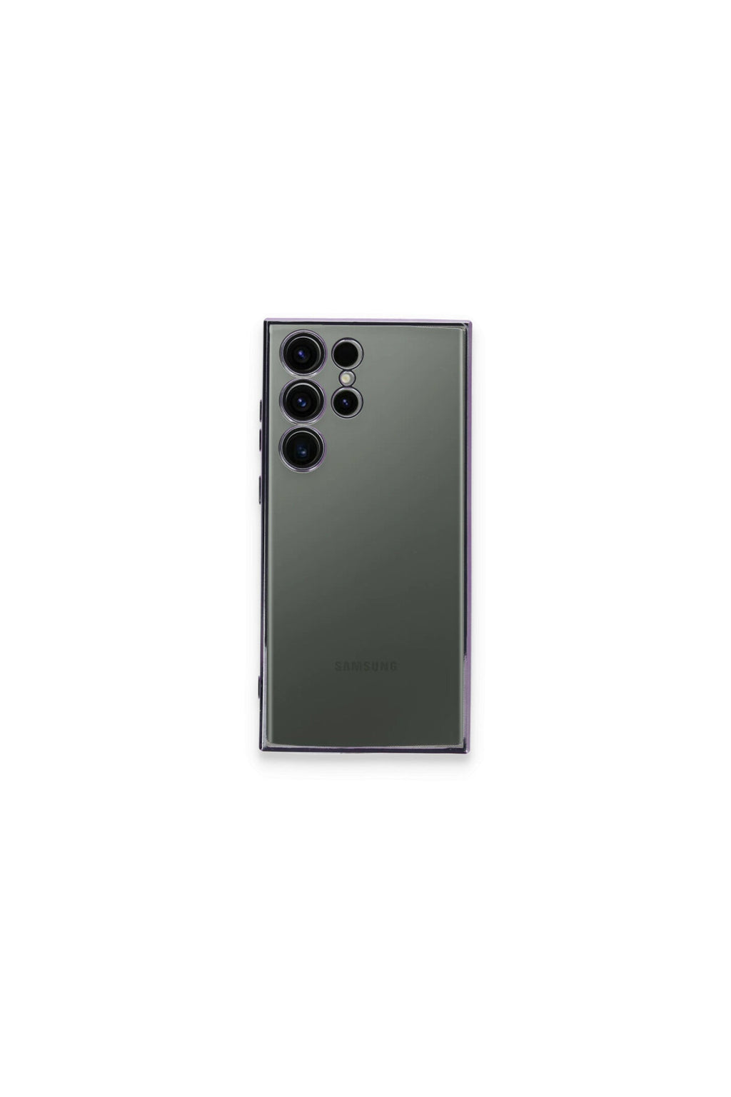 Samsung Galaxy S23 Ultra Uyumlu Kılıf Lensli Silikon - Mor