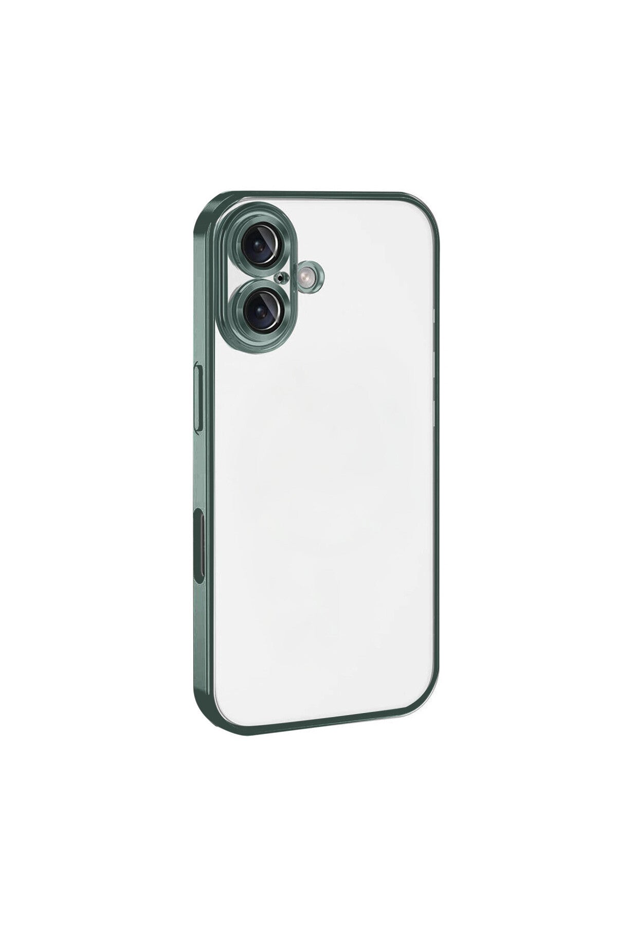 Apple iPhone 17 Uyumlu Lensli Silikon - Yeşil