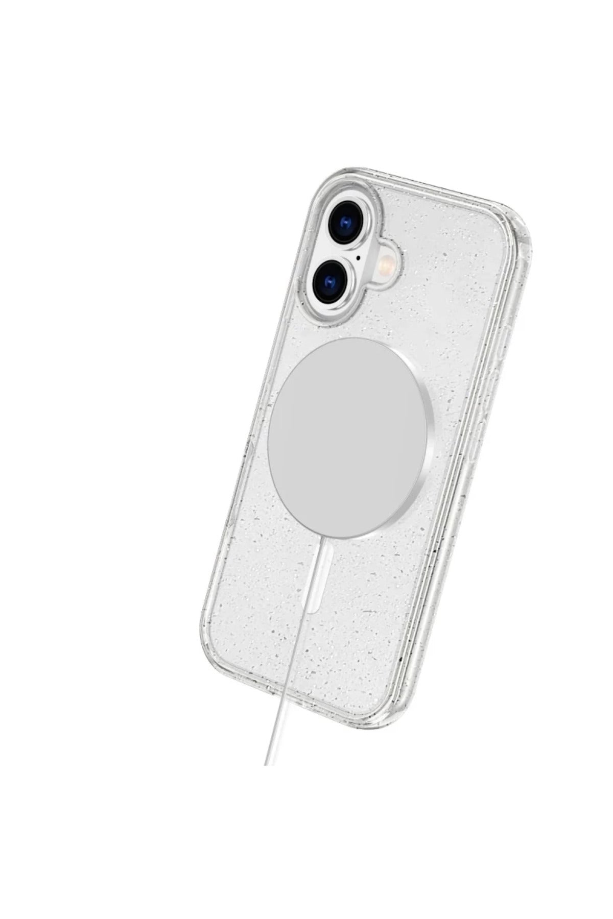 Apple iPhone 16 Plus Uyumlu Kılıf Star Magsafe Kapak - Turuncu