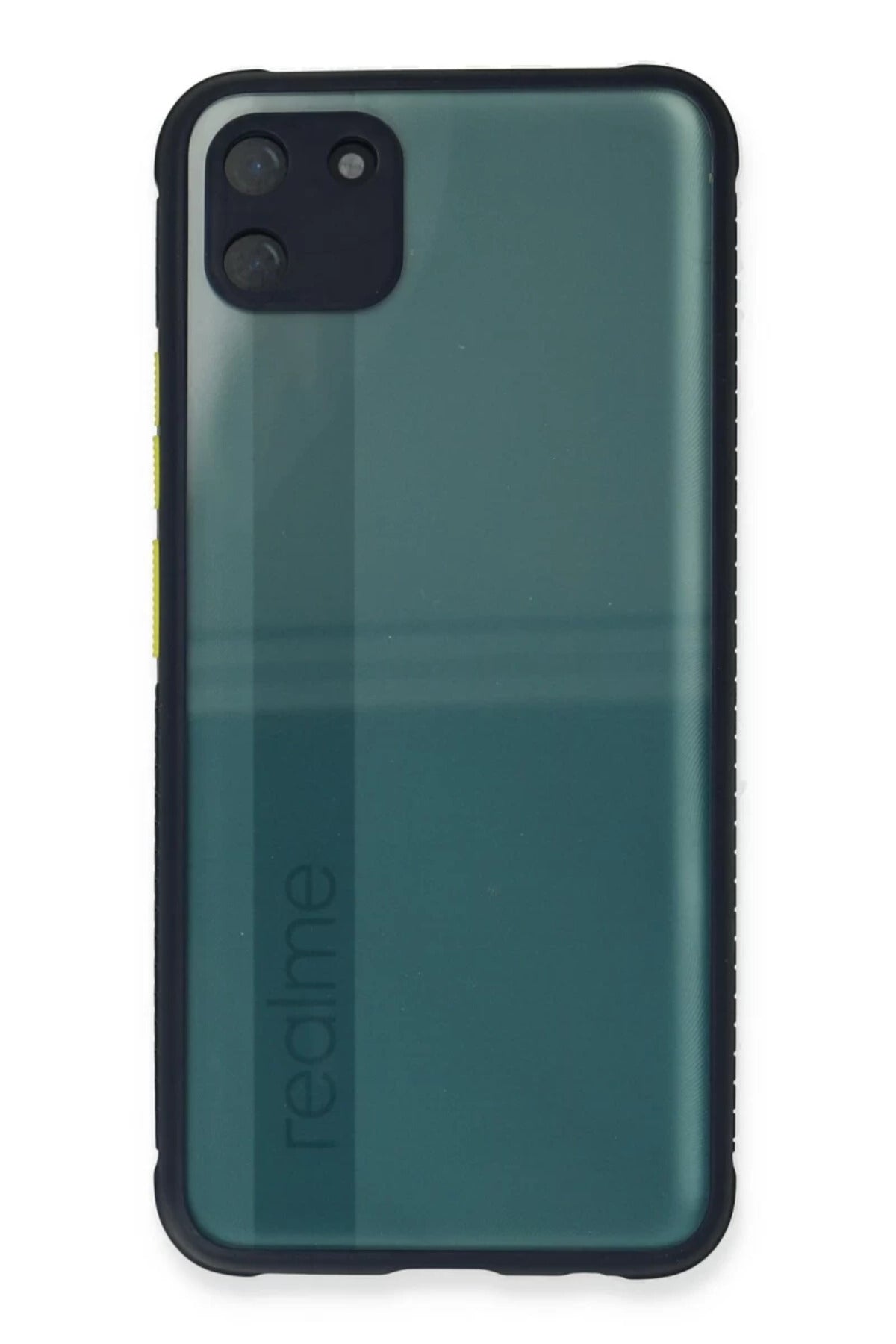 Realme C11 Uyumlu Kılıf Miami Şeffaf Silikon - Lacivert